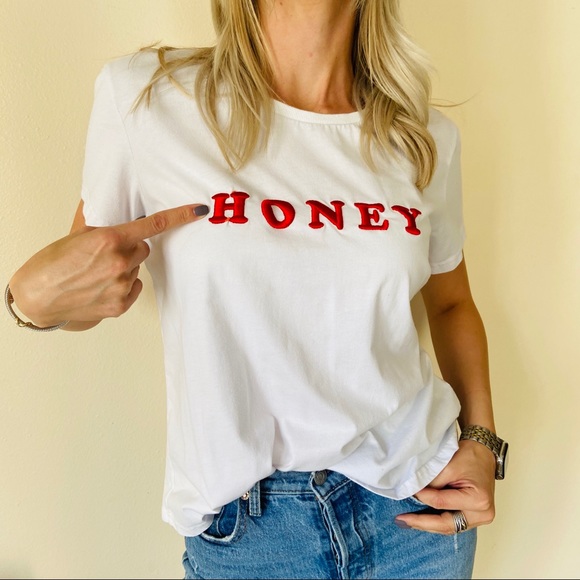 Paper heart honey graphic t-shirt top - Picture 3 of 7